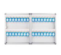 QIUFANGY Armadietto portachiavi da parete con gancio for serratura a chiave ed etichetta, organizer for chiavi con contenitore sicuro for comunità immobiliari e concessionarie auto(32pcs)