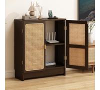 QIUHTR Box Nascondi Router WiFi da Terra con Ripiani Regolabili,Mobile Porta Router,Ampia Capacità,Gestione Cavi E Multiprese con Ventilazione,per Casa E Ufficio(Brown,60 * 80 * 25)