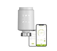 Qiumi eTRV Termostato Zigbee, valvola radiatore smart | Compatibile con la maggior parte valvole, orientazione display regolabile