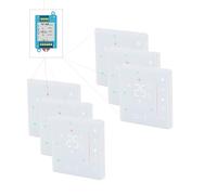 Qiumi Modbus - Termostato intelligente S, controllo efficiente della temperatura, regolazione precisa, adatto per climatizzatori Smart Home, confezione da 6