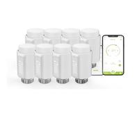 Qiumi Smart Valvole Termostatiche per Termosifoni Zigbee,Valvola Termostatica Controllo Vocale per, Alexa e Google Home,Controllo app Smart Life