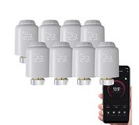 Qiumi Termostato Intelligente WiFi per Riscaldamento - Controllo via App Tuya/Smart Life, Senza Hub, Programmazione a Risparmio Energetico, Compatibile con Alexa/Google