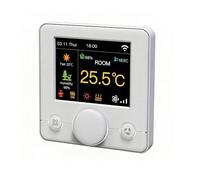 Qiumi Termostato Wifi per climatizzazione a 2 tubi, Smart Life App | Telecomando tramite App, compatibile con Alexa e Google Home, tensione 95-245VAC