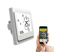 Qiumi Termostato WiFi per riscaldamento di caldaie a gas/acqua funziona con Amazon Alexa Google Home IFTTT Dry Contact 5A 95~240V