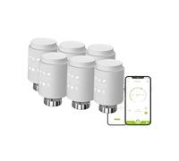 Qiumi Valvola termostatica Zigbee per radiatore | Display LED, controllo App Tuya Smart Life, controllo vocale, compatibile Alexa e Google Home