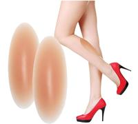 QIUMING 144g/paio Cuscinetti per Polpacci Forma Corretta delle Gambe Per Polpaccio in Silicone Morbido Colore della Pelle, Autoadesivo Per Gambe Sottili Storte (Colore della Pelle)