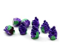 QIUMING 20 pezzi Uva Artificiale Frutta Decor in resina Uva artificiale in resina simulazione artificiale uve finte per Decorazioni di Ornamenti di Artigianato Fai da Te