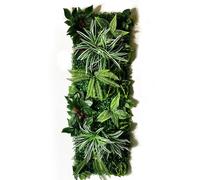 QIUMING 40CM*120CM Pianta Artificiale Prato Rose Pannello Decorazione Parete Appeso Vero Tocco Muschio Falso Prato Erba