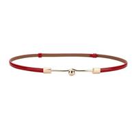 QIUMING Cintura da Donna Semplice e alla Moda, raffinata e Decorativa, in Vera Pelle, Versatile e alla Moda, Sottile Cintura da Donna in Pelle Bovina