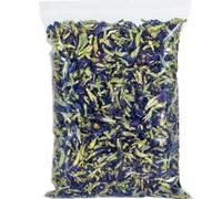 QIUMING Pigmento Naturale Orchidea Farfalla Fiore Secco Fiore di pisello Farfalla Blu per Decorazioni per Matrimoni Fai da Te Candela di Sapone