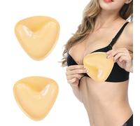 QIUMING Reggiseno adesivo su entrambi i lati Push-up Bra Pad Inserts Inserti per Reggiseno Triangolare Sollevamento istantaneo Adatto per abiti, abiti da sposa, bikini e abiti senza schiena (B)