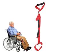 QIUMING Sollevamento gamba cinghia di sollevamento della gamba cinghia Sollevatore gambe aiuta a sollevare le gambe aiuta per la mobilità degli anziani (rosso)
