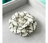 QIUMING Spilla retrò in Tessuto con Fiore di Camelia per Donna, alla Moda, Cardigan, Cappotto, Spilla da Bavero, Accessori per Gioielli e Abbigliamento