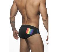 QIUNI Hot Sexy Costume da Bagno da Uomo Push-up Arcobaleno Slip Costumi da Bagno Maschio Sexy Nuoto Bikini Shorts Uomini Surf Board Beach Surfing Swim