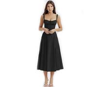 QIUNI Una Linea di Stampa Floreale Abito Midi Sexy Dress Prom Club Night Dresses Summer Women Party Dress Dress Elegant