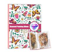 QIUQI Diamond Painting Bilder Album A3, Raccoglitore per Dipinti a Diamante 5D, Diamond Painting Sammelmappe A3, Diamond Painting Storage Book (Copertina Colori, 30 Tasche 60 Pagine)