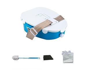 QIUR Toilette portatile per auto, orinatoio di emergenza mobile, vasino portatile per adulti/bambini/donne incinte/uomini anziani, per emergenze all'aperto, campeggio, escursioni, viaggi in auto