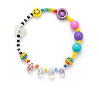 Qiuseadu Braccialetto fidget colorato con perline per protezione dall'ansia, curativo, elasticizzato, allevia l'ansia e lo stress, gioielli curativi, regalo per donne e uomini
