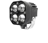 QIUSHIBO Faretti Moto Led Faretti bicolore da 3 pollici Fari fendinebbia Luci ausiliarie for moto(1 PCS White Yellow)