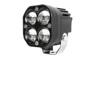 QIUSHIBO Faretti Moto Led Faretti bicolore da 3 pollici Fari fendinebbia Luci ausiliarie for moto(2 PCS White Yellow)