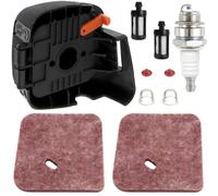 Qiuwanzia 4140 124 2800 Coperchio Filtro Aria per Stihl FS55R FS38 FS45 FS46 FS55 FS55C FS55RC HL45Z HL45DZ KM55R Tagliasiepi Decespugliatori KM55C KM55RC KM55CE KM55RCE Parti Motore 4140 141 0501