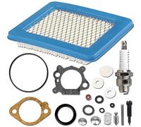Qiuwanzia 498260 Guarnizioni Kit revisione carburatore per Briggs & Stratton Motore Tosaerba 12B800 12C700 12C800 12A800 398183 490937 492495 493762 498261 con 491588 Filtro Aria Candela