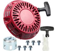 Qiuwanzia Kit di avviamento a strappo GX160 gruppo di avviamento a strappo per Honda GX200 GX120 GX 160 4 CV 5.5HP 6.5HP Tosaerba Pompa Acqua Motore Motore Sostituisce 28400-ZE1-003ZF Zampe in Acciaio