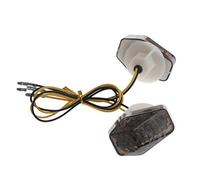 qiuxiaoaa Moto LED Montaggio a Filo indicatore di direzione lampeggiatore lampeggiatore per Suzuki GSXR 600 Segnale di svolta Laterale Ambra