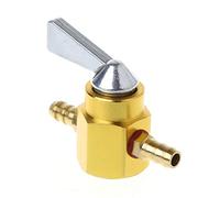 qiuxiaoaa Universal 6Mm in-Line Benzina Rubinetto Carburante Moto on-off Rubinetto Benzina Interruttore Carburante Moto Serbatoio Interruttore Dorato