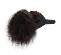 QIUYI Cuffia da donna con extension di capelli sintetici, parrucca da baseball con capelli attaccati, ricci crespi e ondulati, regolabile (A, taglia unica)