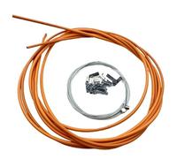 QIUYMGFG 1 Set di alloggiamenti per Tubi di Linea a velocità variabile, Set Universale, Set di Tubi per Freni per Mountain Bike, Parti di Biciclette(1 Set Orange)