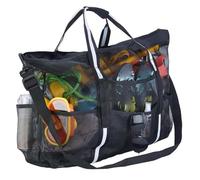 QIUYMGFG Borsa Nuoto 1 pz Borsa da spiaggia Borsa a rete extra Borsa a tracolla portatile pieghevole con molte tasche per la spiaggia in famiglia