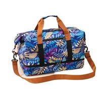 QIUYMGFG Borsa Nuoto Borsa da viaggio fitness, separazione asciutto-bagnato, estensibile, impermeabile, per sport, nuoto, yoga, borsa da viaggio(Blue)