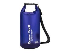 QIUYMGFG Borsa Nuoto Sacco impermeabile a secco 2/5/10/15/20/30L Borse galleggianti impermeabili per attrezzatura a secco per nautica pesca rafting nuoto(5L deep blue)