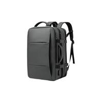 QIUYMGFG Borsa Nuoto Zaino espandibile impermeabile 17,3 pollici zaino per laptop zaino da viaggio per escursionismo(Grey 37L)