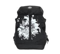 QIUYMGFG Borse per scarponi da sci Zaino per pattinaggio a rotelle personalizzato con graffiti, per uomo e donna, per sport all'aria aperta, palestra, corsa, fitness, casual Sacca sci(Graffiti black)