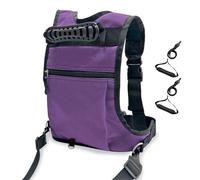 QIUYMGFG Imbragatura da sci per bambini, zaino, cintura da allenamento per snowboard regolabile, guinzaglio per controllo velocità, skateboard per bambini(Purple)