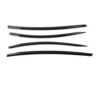 QIUYMGFG Modanatura per deflettore Deflettore Antivento per finestrini Tesla Model 3 Y, Accessorio per Il rimontaggio.(M 3 Bright Black)