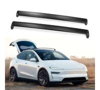 QIUYU2024 Barra Trasversale bloccabile in Lega di Alluminio Portapacchi per Tesla Model Y Juniper 2025 2026, Barra Portapacchi per Auto sul Tetto per Canoa, Kayak, Bici, Viaggi
