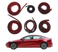 QIUYU2024 Kit di guarnizioni insonorizzate per portiera Auto per Tesla Model 3 Highland 2024 2025, Striscia di Guarnizione in Gomma per Correnti d'Aria Kit di riduzione del Rumore del Vento