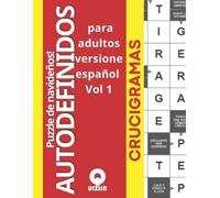Qiuzlin Puzzle de navideños autodefinidos Crucigramas para adultos (Tascabile)