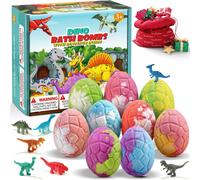 Qivatex Dinosauro Regalo 9 Bombe da Bagno con Giocattoli a Sorpresa all interno