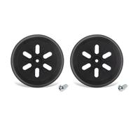 Qivine 150mm Platorello per Smerigliatrice Rotonda con 6 Fori, Platorello Abrasivo con Hook e Loop, Compatibile con GEX 150, GEX 150 AB, per Levigatrice (2 Pezzi)