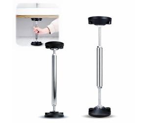 Qivine 2 Pezzi Aste Telescopiche di Supporto Regolabili, Gambe di Supporto per Mobili Capacità di Carico 300 kg, Stabilizzatore per Mobili Regolabile, per Armadi a Muro, Armadi TV (28-42cm)