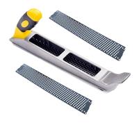 Qivine Pialla Metallica Cartongesso Pannelli, Mini Pialla per Legno con 2 Lame di Ricambio, Pialletto a Mano per Legno con Impugnatura Ergonomica, per Sagomare, Lisciare, Sverniciare