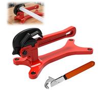 Qivine Pipe Staffe con Chiave Inglese, Morsa Tightening Visa per Tubi da 1/8 A 1-1/2 Pollici, Autoserrante Multifunzionale Tool per La Manutenzione Della Valvola, Alta Quota, Spazi Ristretti