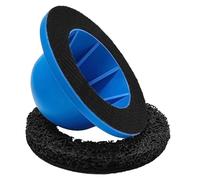 Qivine Smerigliatrice per Mozzi Ruota Auto con Mola da 150 mm, Pulitore Mozzo Ruota Ø Interno 90 mm, Carburo di Silicio Spazzola Abrasiva per Pulizia Mozzi, per Cerchi Facile da Cambiare (A)