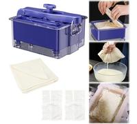 Qivine Tofu Press Pressa per Tofu Duro Stampo Tofu Fai da Te Rimovibile Lavabile in Lavastoviglie Drenaggio Facile per Tofu e Formaggio