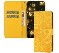 QIWEIQING Compatibili con Cover Huawei Honor 200 Lite, Flip Cover Custodia Protettiva in Pelle PU con Portafoglio,Funzione Supporto,Custodia per Huawei Honor 200 Lite Yellow XCH