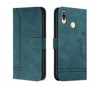 QIWEIQING Compatibili con Cover Xiaomi Redmi Note 7,Flip Cover Custodia Protettiva in Pelle PU con Portafoglio,Funzione Supporto,Custodia per Xiaomi Redmi Note 7 Green HX